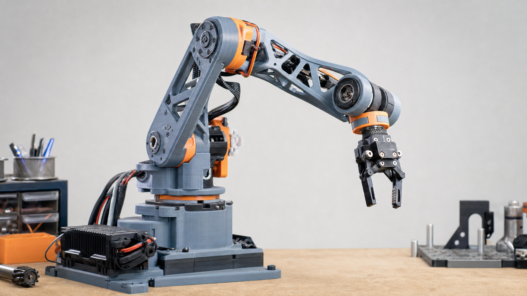 3D printed six-axis robotic arm